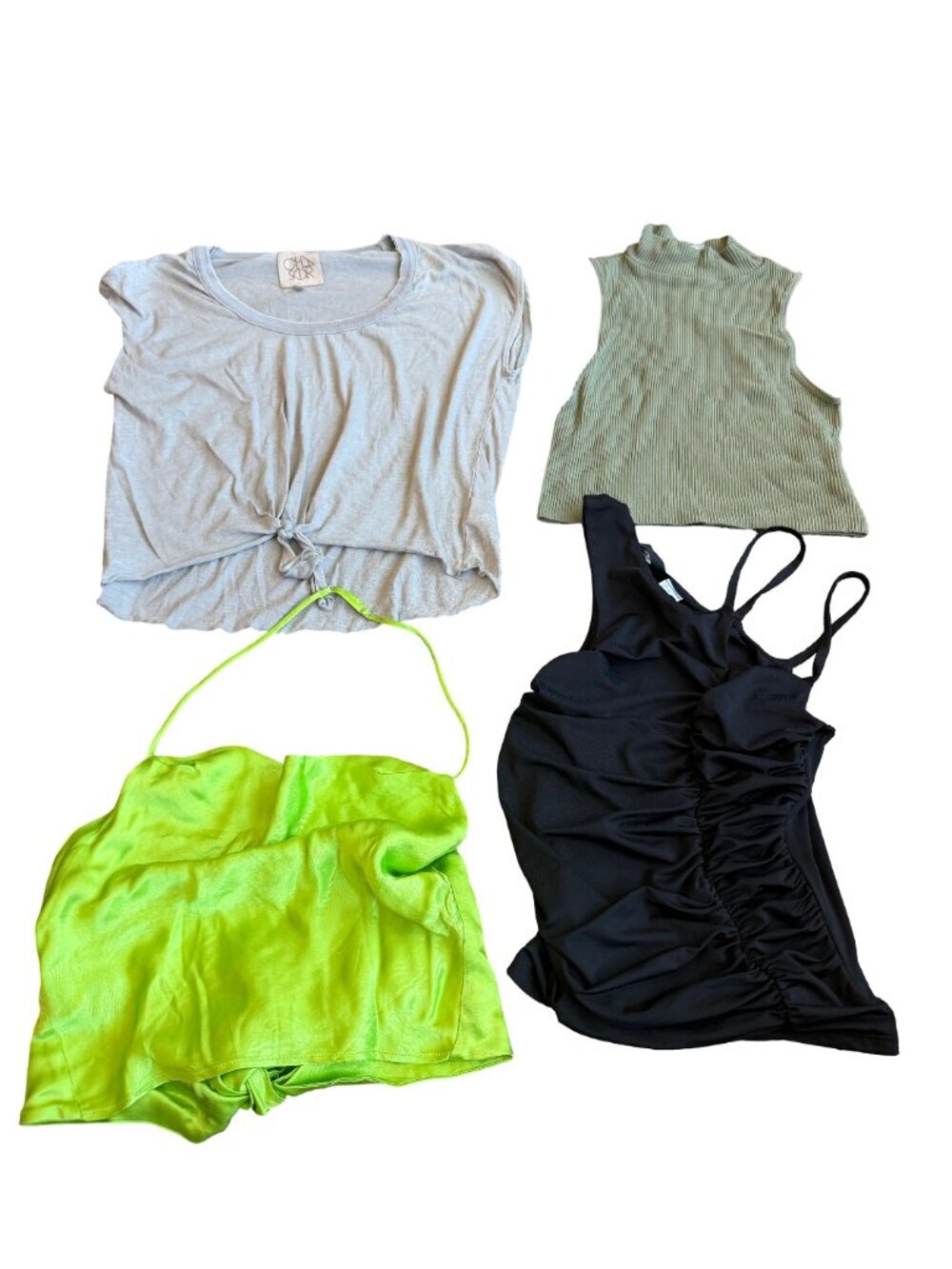 22 Piece Crop Top T-Shirt Bodysuit Dress Skirt Shorts Lot Trendy Y2K Size XS - Picture 8 of 11